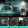 Light Bulb, 600% Brightness 24000LM Super Bright, Halogen Replacement with 9007