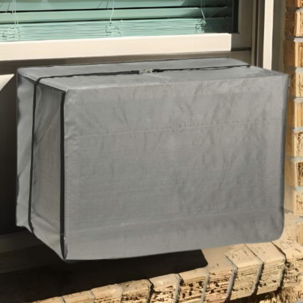 Window Air Conditioner Cover for outside Unit, AC Covers for Outdoor Window Gray