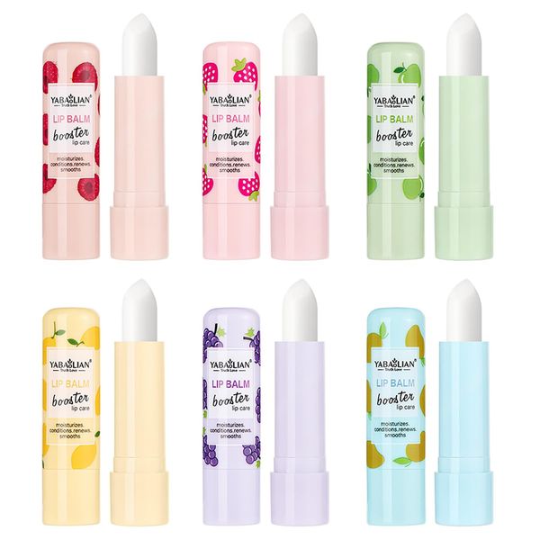 RoseFlower 6 pcs Lip Balm, lip Balm Set Long Lasting Lip Balm Set Lips Moisturizer Lip Stick Fruit Lip Balm Stick Fruit-Flavored Lipstick Makeup Set for Women, Girls