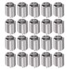 sourcing map 20pcs Wire Threaded Inserts 5/16-18 UNC 2D 15.8mm 304 Stainless Steel Helical Coiled Wire Thread Sleeve