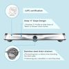 Neodrain 24-Inch Linear Shower Drain w/Tile Insert Grate, 304 Stainless PVC Base