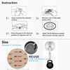 Adhesive Mounting Disk For Lock Sucker Suction Cup Hook Dashboard Car Mount Super Strong Double Sided (4P8CM+4P6CM)