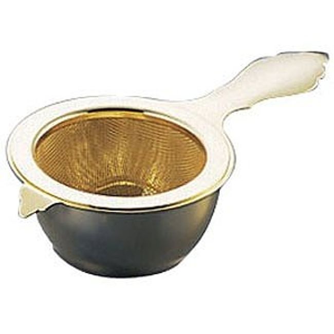 TOMI Woody (tomiuxtudyi) net type tea strainer stainless steel gold plated