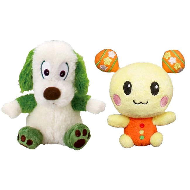 Inai Naiai Grand! Palm Size Plush Set of 2 [Wanwan Wan] Approx. 4.3 - 5.1 inches (11 - 13 cm)