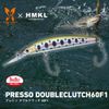 DAIWA PRESSO Double Clutch 60F1 Lure, Clear Adel