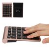Bluetooth Number Pad, 22 Keys Numeric Keypad Portable Mini Keyboard for Laptop Desktop PC Notebook (rose gold)