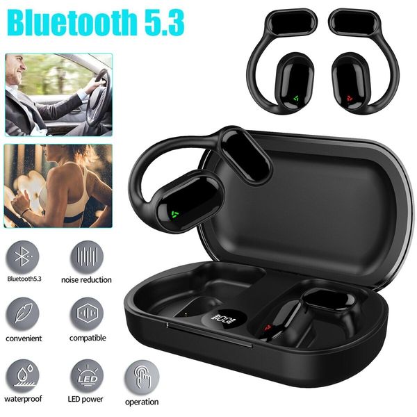 True Wireless Bone Conduction Headphones Bluetooth 5.3 Wireless Headset Earbuds