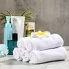 60 Pcs Soft Face Cloths 12 x 12 Inch Cotton White Washcloths Set Absorbent Wash Cloths Cleaning Rags Multipurpose Face Towel Machine Washable Washcloths Gym Towels for Bathroom Kitchen Supplies