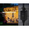 Outdoor Indoor 100ft Wireless Remote Control 3-Prong Timer Outlet Weatherproof