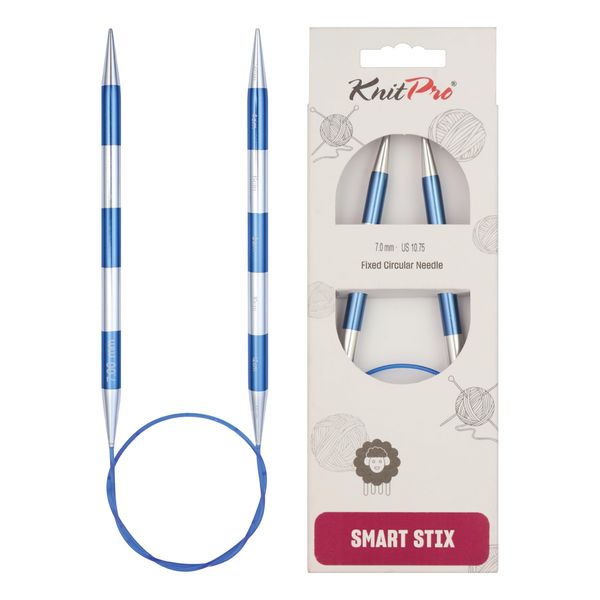KnitPro Smartstix Fixed Circular Needles 24" (60cm) | 7.00mm