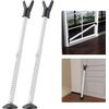Door Stoppers Security Bar 2 Pack - Heavy Duty Door Jammer - Adjustable Slidi...