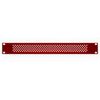 Candy Cherry 1U Steel Rack Panel – 19” Perforated Vent Cover – Custom Finish