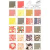 Mini Zabuton, Japanese Pattern Crepe, 22 Color Variations (Pique Black)