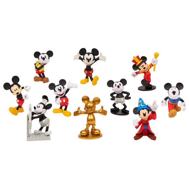 Mickey Mouse 90th Anniversary 10-Piece Collectible Figure Set, by Just Play