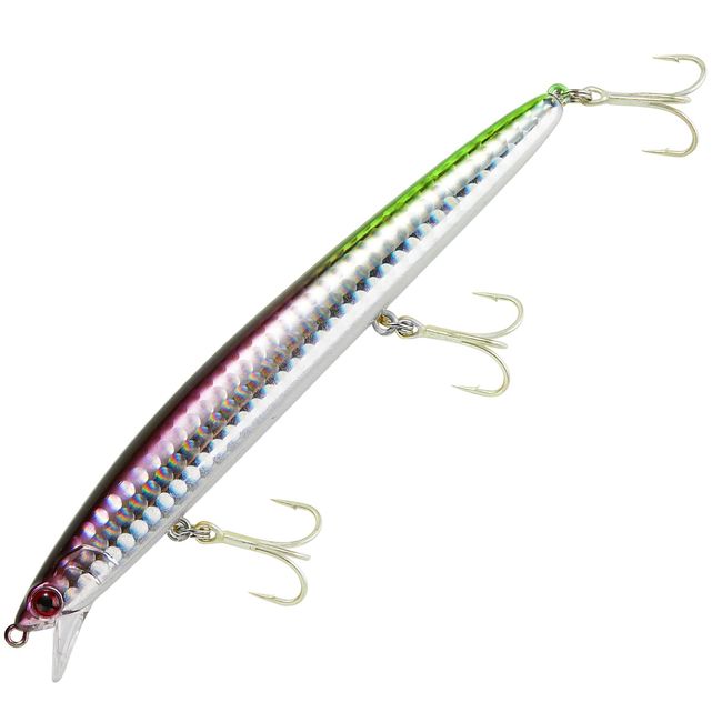 KOKO Lure, Chivas Lure, Minnow, 125F, 0.5 oz (14 g), Floating Minnow, SLENDER 125F, Slim Minnow, Tungsten Ball Holder, Center of Gravity, Movable, Sea Bass