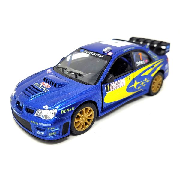 KiNSMART 2007 Subaru Impreza WRC Racing Edition 5 Inch 1:36 Scale Die Cast Metal Model Toy Race Car