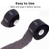 Barber Neck Strips - 5 Rolls 500 Strips Black, Disposable & Flexible Paper Neck Strips Barber Supplies for Salon Hair Cutting & Stylist, Water Resistant and Self-Adheres to Neck