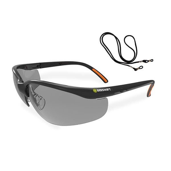 BEESWIFT HIGH Performance Lens Adjustable Safety Glasses Grey