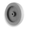 GRAINGER APPROVED Caster Wheel, 145 lb., 5 In. Dia., Rubber, Gray