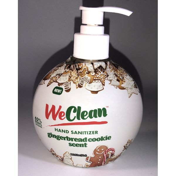 Hand Sanitizer Gingerbread Cookie Scent 1-8.45oz blt By WeClean-VERY RARE-SHIP24
