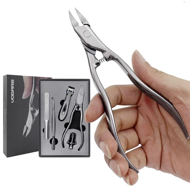 2 Pieces Of Extra-large Thick Nail Clippers, Wide Pliers Suitable