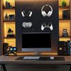 sourcing map 2pcs Controller Wall Mount Holder Universal Controller Holder Stand Non-Slip Pad Adjustable Wall Mount Adhesive/Screws with Screws for Controller & Headphones