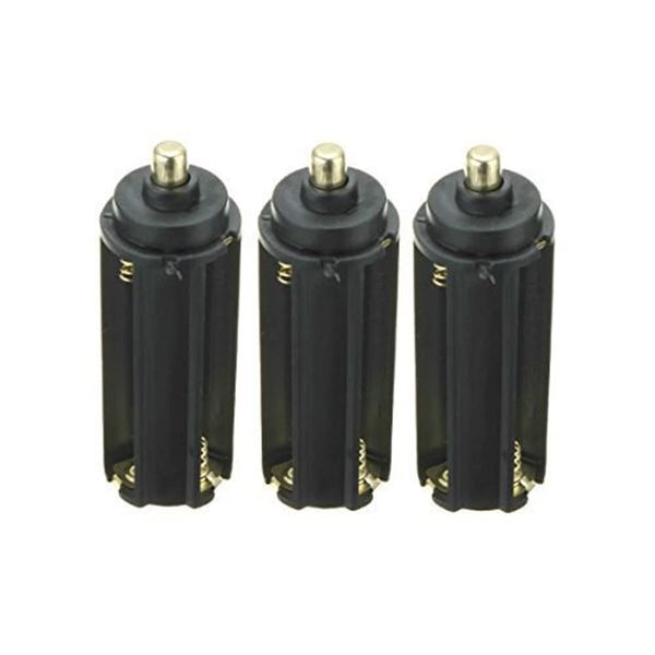 Cafurty Plastic 3xAAA Battery Adapter Tube 3pcs for Handheld Flashlight Torch - Set of 3