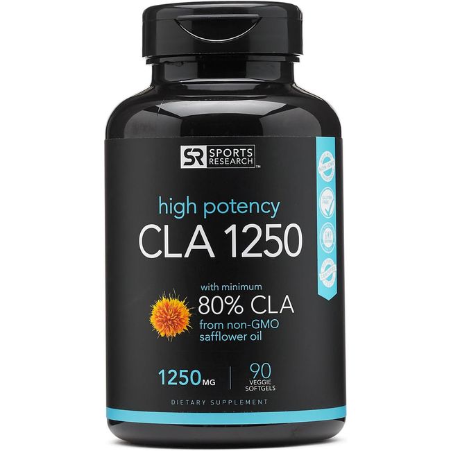 Vegan CLA - 1250Mg with Active Conjugated Linoleic Acid for Men & Women | Non-Gm