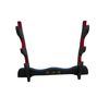 Handmade Sword - Black Wood 3 Tier Table Stand with “Bushido” Kanji for Katana & Wakizashi Swords, Red Felt on The Arch, Sword Table Display Holder