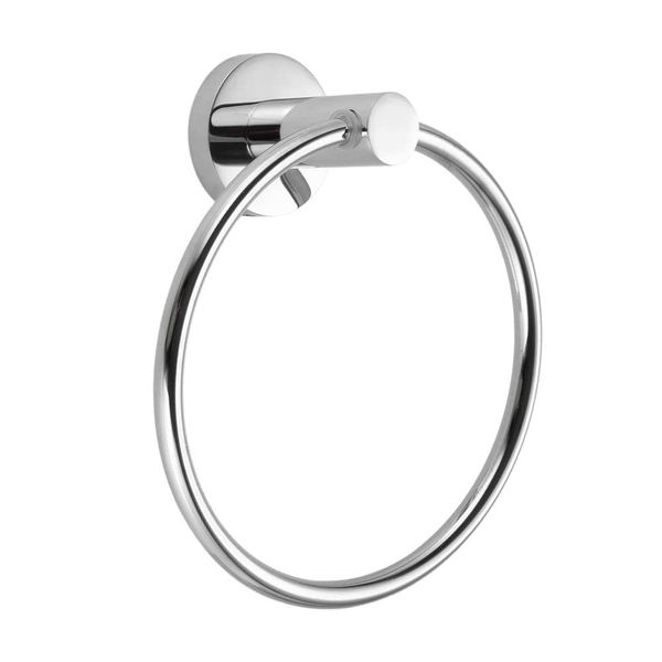 Towel Ring, Towel Rack, Stainless Steel, Towel Hanger, Toilet, Bathroom Accessories, Kitchen, Wall Hanging, Silver, With Screws, 6.1 inches (15.5 cm)