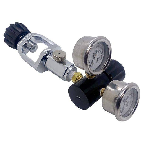 Scuba Tank Adjustable 475 PSI Regulator for Air Tools & Tires