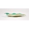Handmade Stoneware Hydrangea Leaf Dish Set In Midnight Blue
