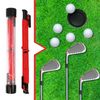 Golf Putting Training Aid, Putting String Line for Guide, Golf Putting Alignment Tool Accessory for Alignment and Practice (Red)