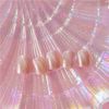 Cute Cat Eye Nail Clip Cat Eye Bridal Nail Patch 24P Gradient Color Nail Tips (Pink)