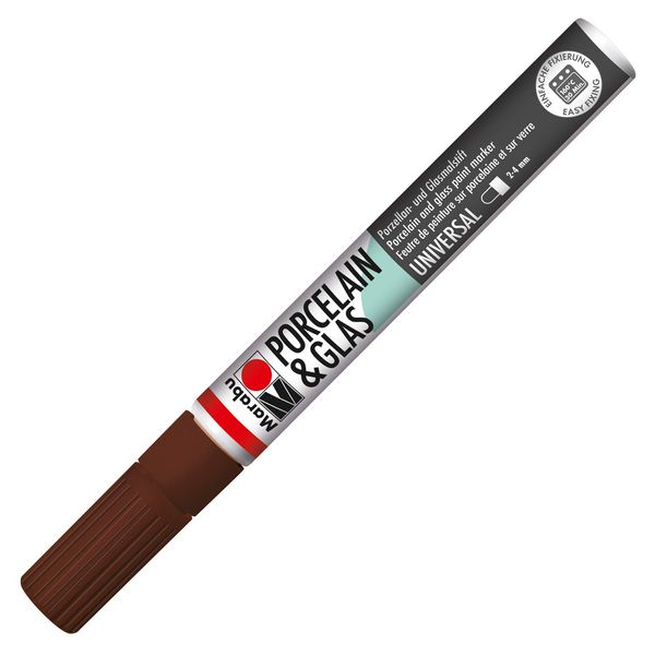 Marabu Porcelain Painter Tip, Paint, Cocoa, 3-4mm