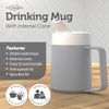 JFA Supplies 1 Handle 165ml Grey Adult Drinking Mug/Drinking Cup/Sippy Cup/Non Spill Cup