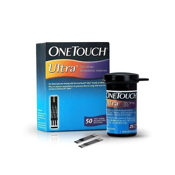 OneTouch Ultra Blue Blood Glucose Test Strips For Blood Glucose Testing 50 count