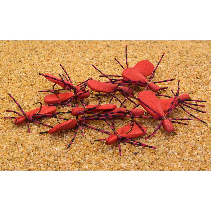 1 Dozen Foam Spider Flies for Fly Fishing for Bass, Trout, Blue Gill ...