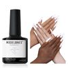 Modelones Studio White Gel Polish, 1 Pcs 15ml White Color Gel Nail Polish Soak Off LED Long Lasting French Manicure Essential Gel Nail Varnish Salon Design DIY at Home Gifts for Women