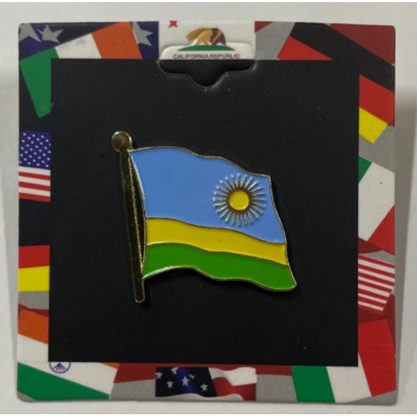 Rwanda Single Lapel Pin Enamel Lapel Pin
