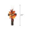 22" Fall Cross Blessings Hanging Decoration, Iron Frame with Grapevine