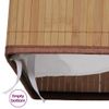 vidaXL Bamboo Rectangular Natural Laundry Basket