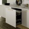 Goldenwarm 10 Pack Gold Drawer & Cabinet Knobs - Brushed Brass Square Single Hole Gold Handles