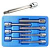 Extra Long Hex Bit Set | SAE Standard 3/8" Drive Allen Socket 7-pc Kit