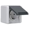 JUNG 820W Single Surface-Mounted housing Socket Grey 820 W