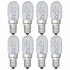 8 Microwave Light Bulbs Oven Lamp 25w 120v Intermedium Refrigerator E14 Lighting