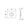 GROHE 38506000 | Skate Air WC Wall Plate
