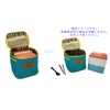Campstyle Spice Box with Divider Condiment Bottle Case (Small Green)