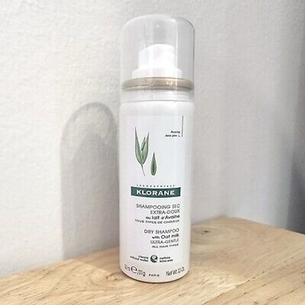 Klorane Dry Shampoo With Oat Milk Ultra Gentle For All Hair Types 1 oz Travel Sz