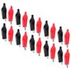 20pcs 28MM Crocodile Clip PVC Sleeve Crocodile Connector Electrical Testing Clips Electrical Clamp for Testing Probe Meter